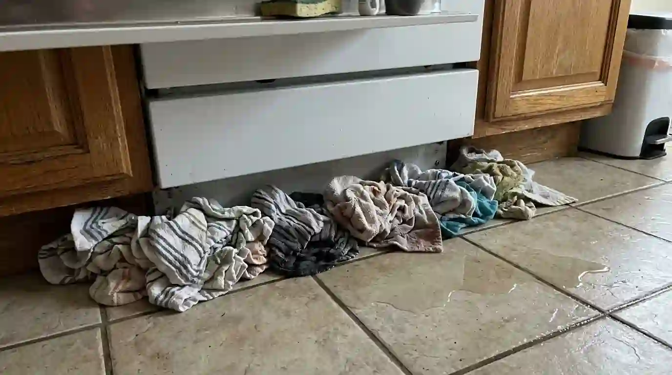 Homeowner checking an appliance