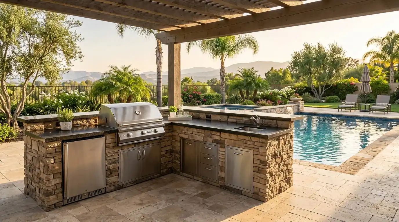 Typical home appliance setup near Sylmar