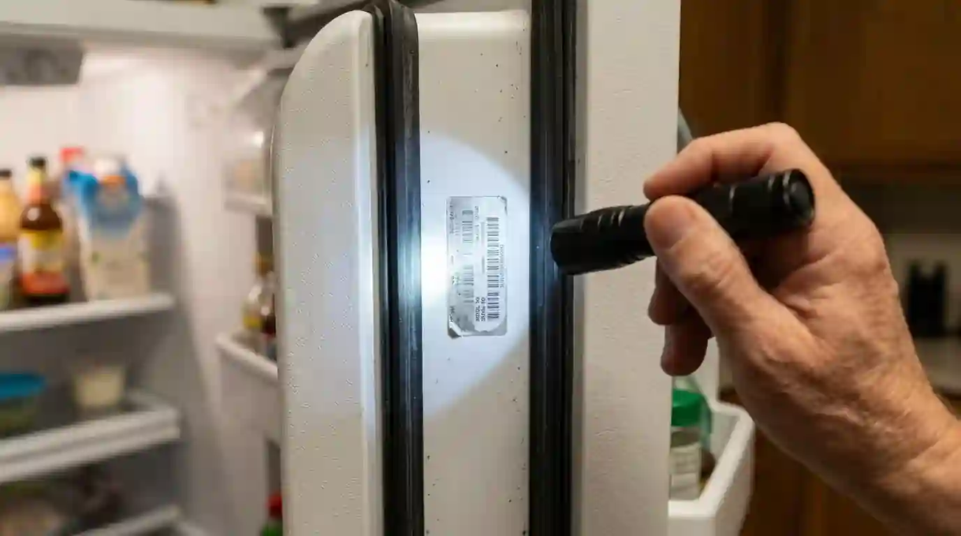 Homeowner checking an appliance