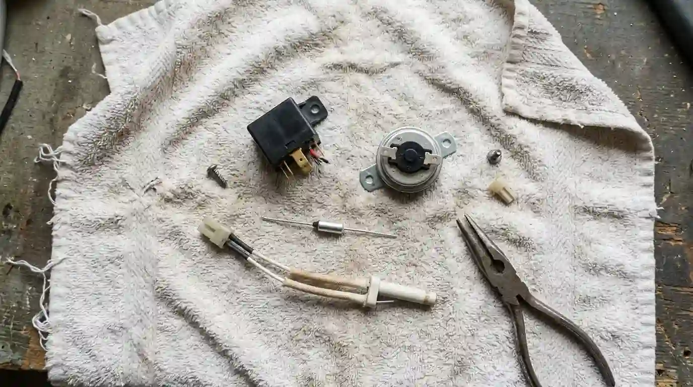 Technician at work on a repair
