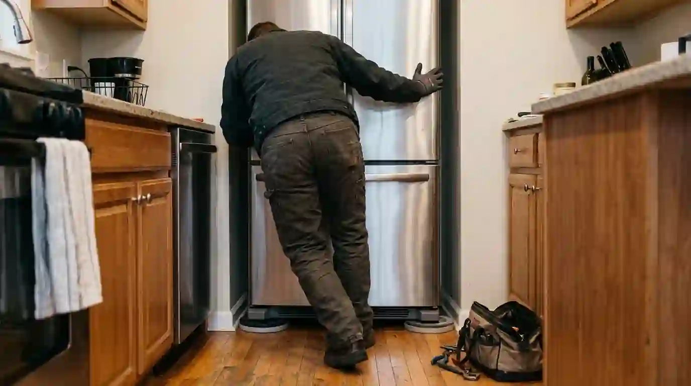 Technician at work on a repair