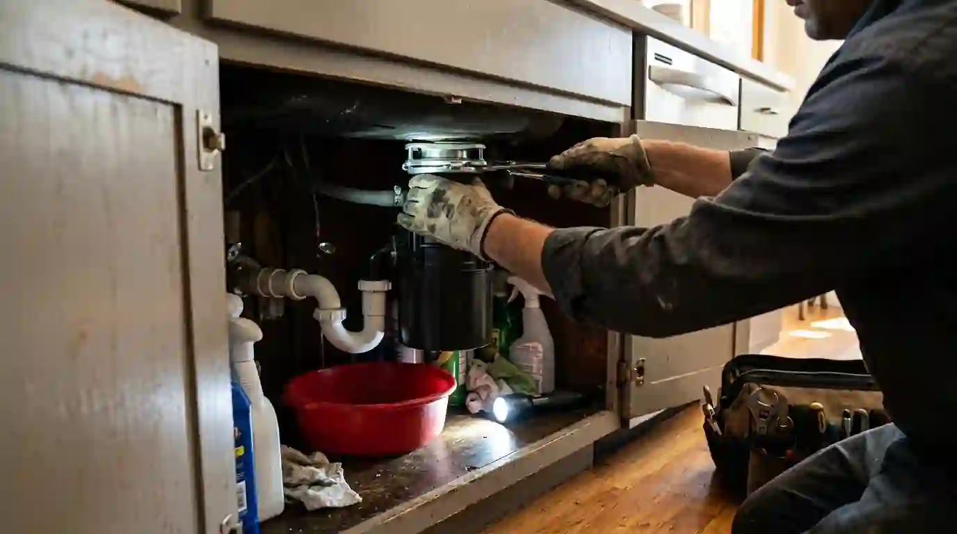 Garbage Disposal Installation in a Los Angeles home
